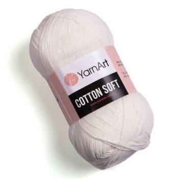 YarnArt Cotton Soft 01 белый