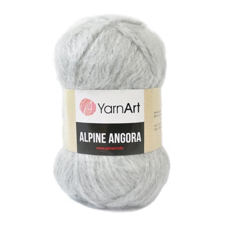 Yarnart Alpine Angora 334 св.серый