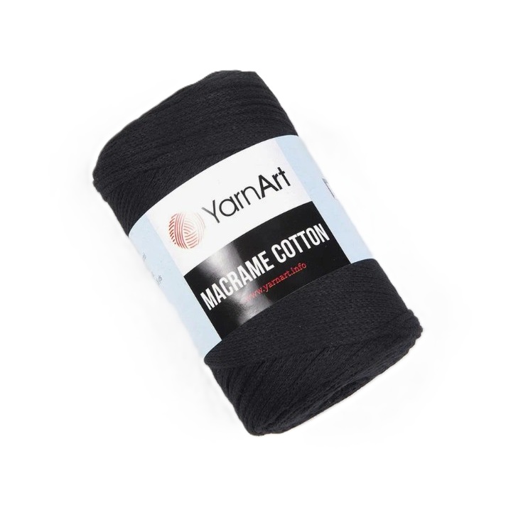 YARNART Macrame Cotton 750 черн