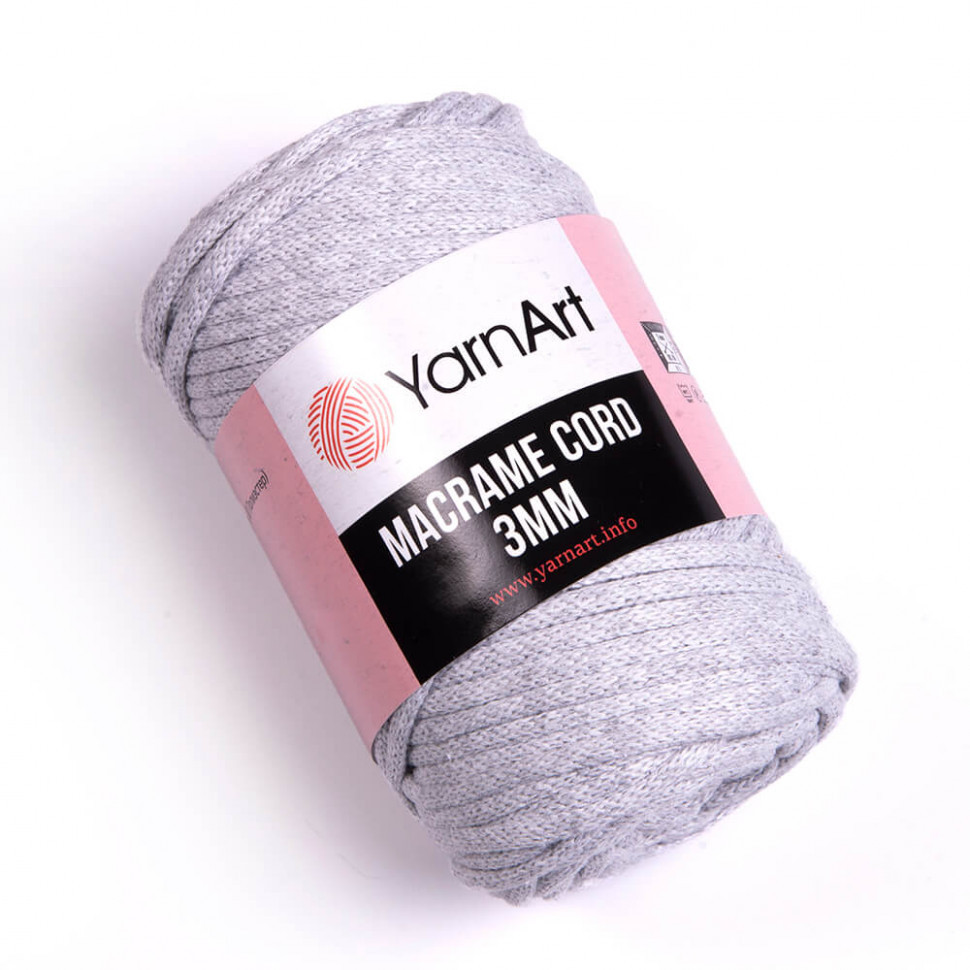 YarnArt Macrame Cord 3мм 756 св. серый