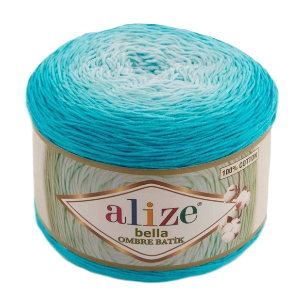 Alize Bella Ombre batik 7409 бирюза