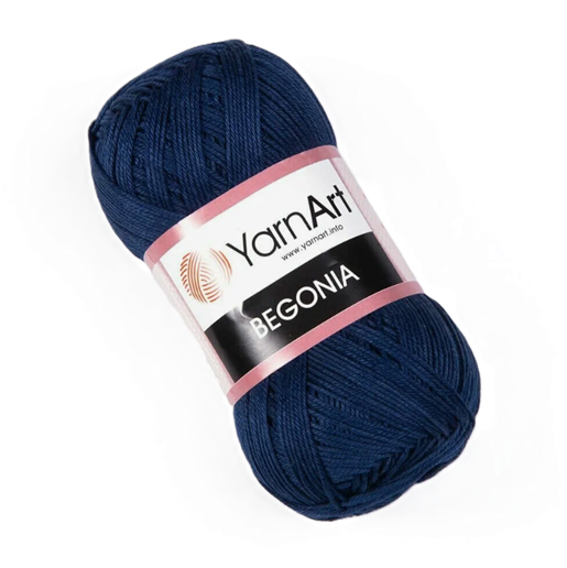 Yarnart Begonia 0066 темный джинс
