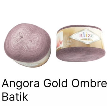 Angora Gold Ombre Batik