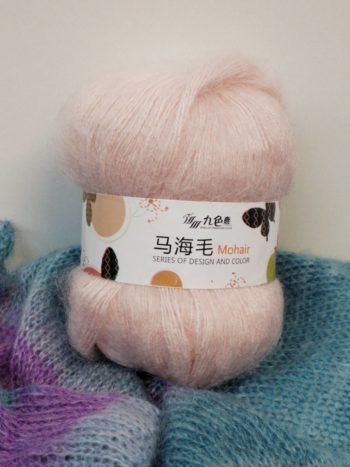 Мохер Fancy Yarn Китай 1201 нежная роза