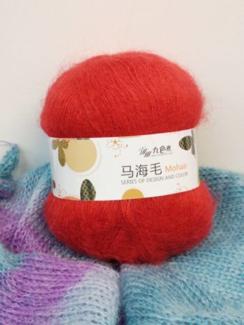 Мохер Fancy Yarn Китай 1222 красный