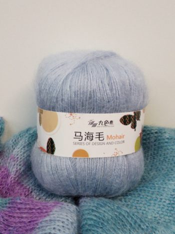 Мохер Fancy Yarn Китай 1302 голубой