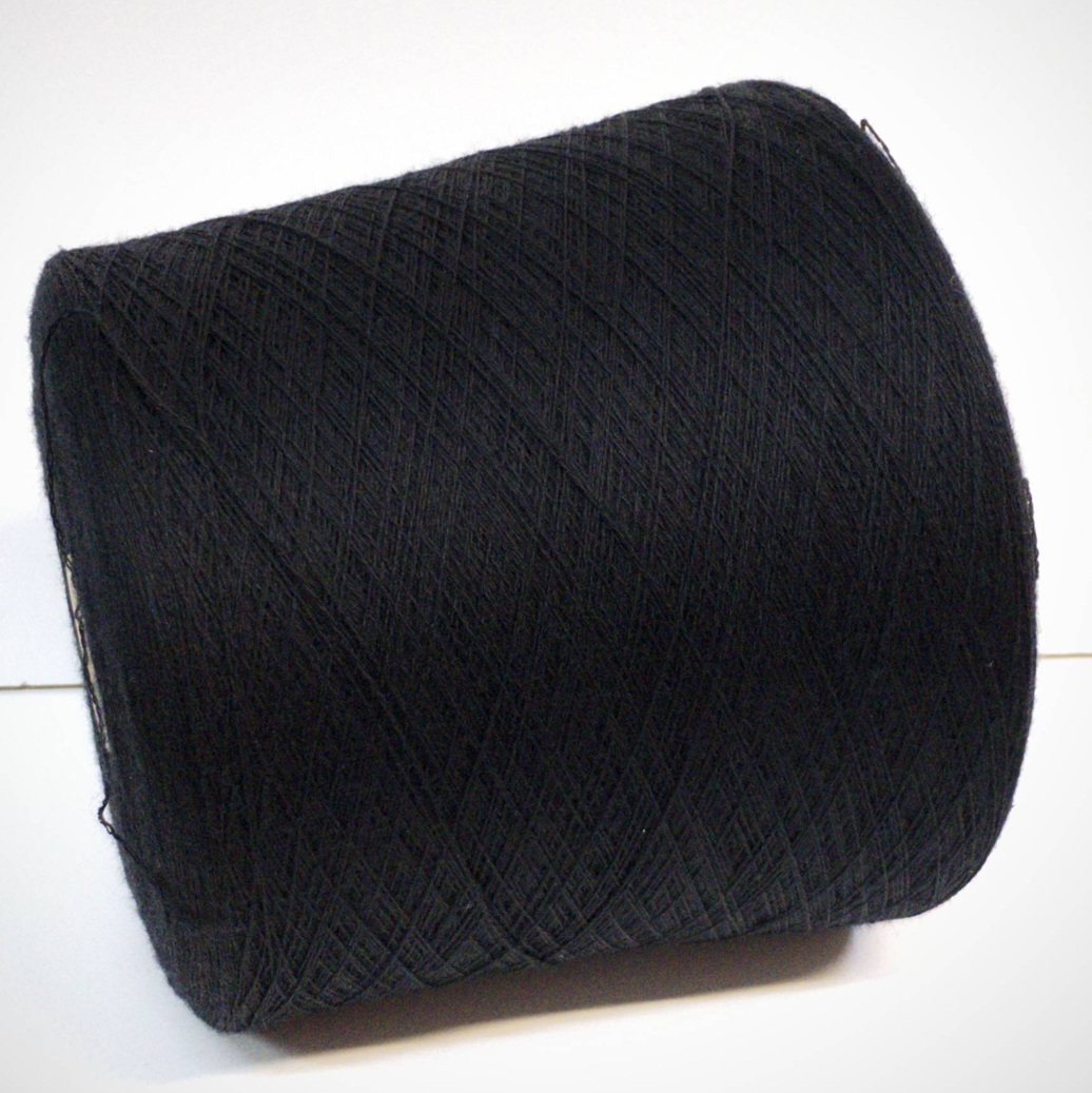 Пряжа бобинная Zegna Baruffa art. Supergeelong 200480 черный