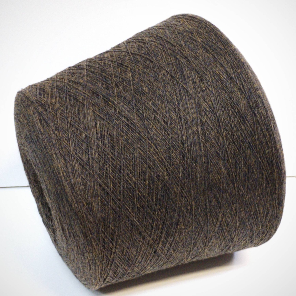 Пряжа бобинная Zegna Baruffa art. Supergeelong 711739 коричн.меланж