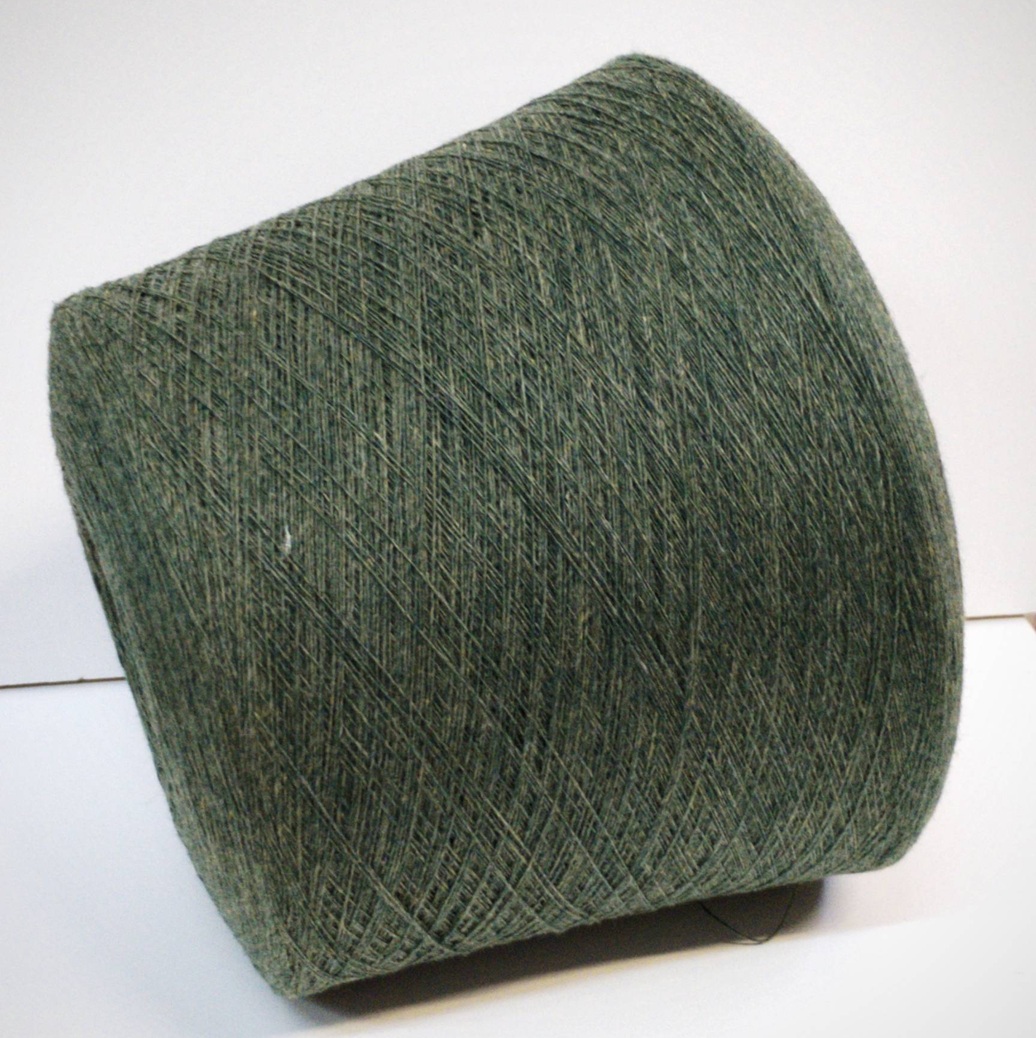 Пряжа бобинная Zegna Baruffa art. Supergeelong 711725 хвойный меланж