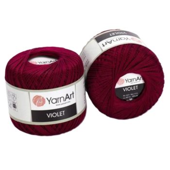 Yarnart Violet 112 бордовый