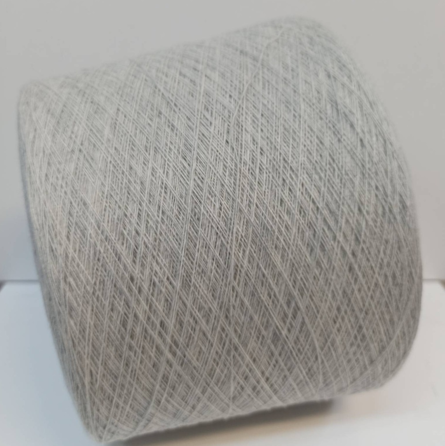 Пряжа бобинная Zegna Baruffa art. Supergeelong 840927 светло серый меланж