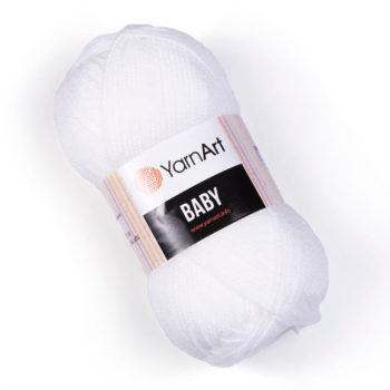 YARNART BABY 501 белый