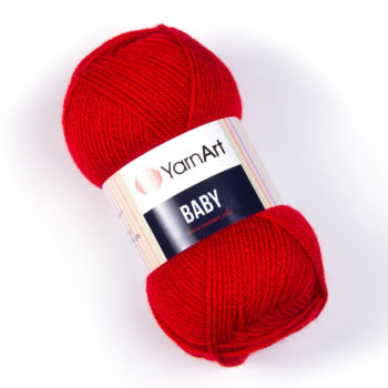 YARNART BABY 576 ярко красный