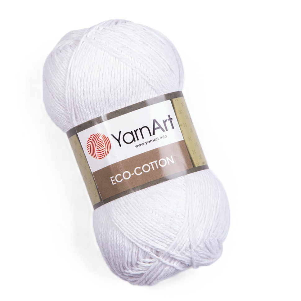 YarnArt Eco-cotton 760 белый