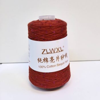 Микропайетки на хлопке 100г 22 красные