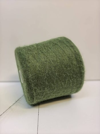 Пряжа бобинная  Luxury Selection by RiGo Alpaca 70/1500 8166 зеленый