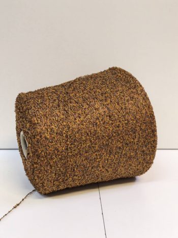 Пряжа бобинная  Luxury Selection by RiGo SilkBoucle терракотовый меланж 7524/1