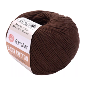 YarnArt Baby Cotton 408 шоколад